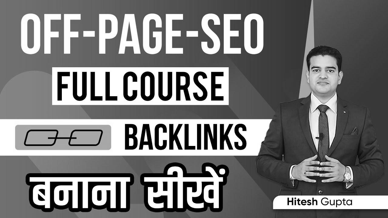 Off Web page search engine marketing Tutorial for Rookies |  Off Web page search engine optimization Full Course in Hindi |  Off Web page search engine optimization Kaise Kare