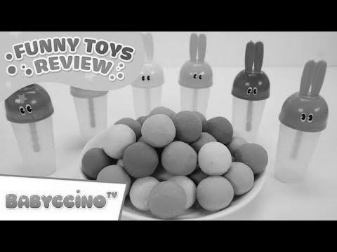 Babyccino Funny Toys Overview Episode 9 – Study Colors Rainbow Ice Cream & Kinetic Sand