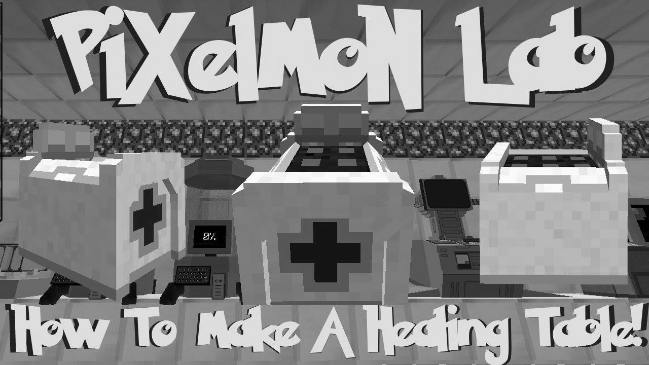 Pixelmon Lab: How To Make A Healing Table!  (Minecraft Pokemon Mod)
