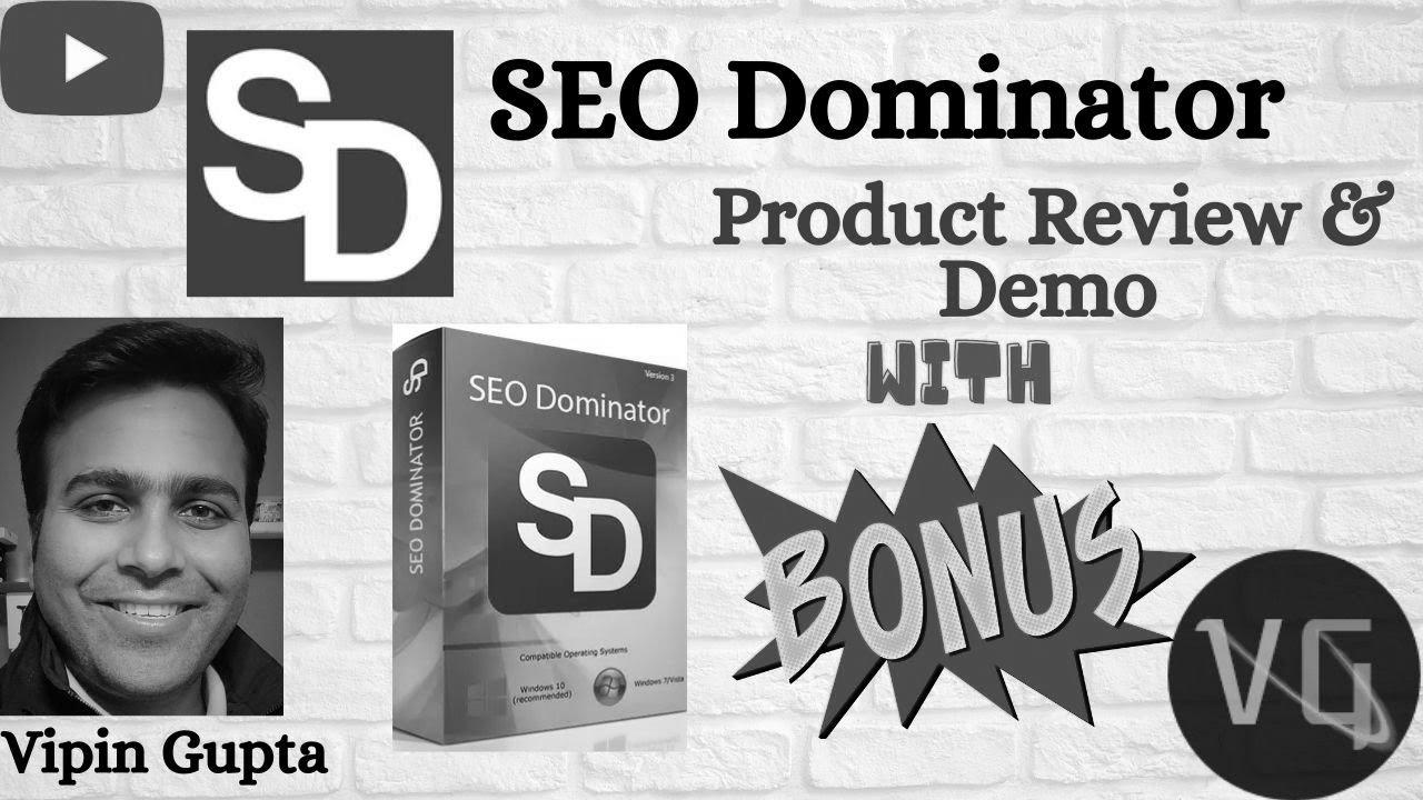 ✌️💰 ”SEO Dominator” Overview 🛑 STOP!  Buy it with my FREE BONUSES 🎁🎁 💰 ✌️