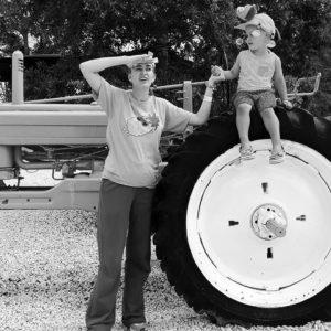 Chris and Mom discover ways to harvest strawberries and greens at the farm