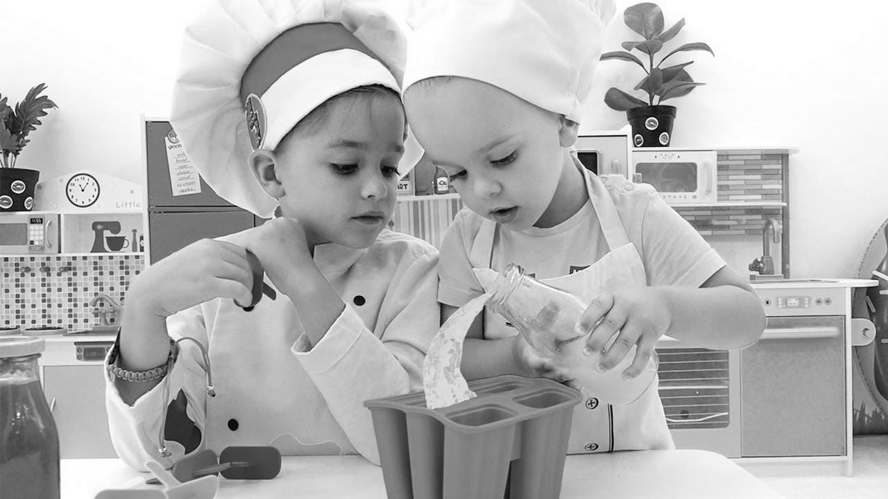 Niki and Chris learn to prepare dinner for Mom