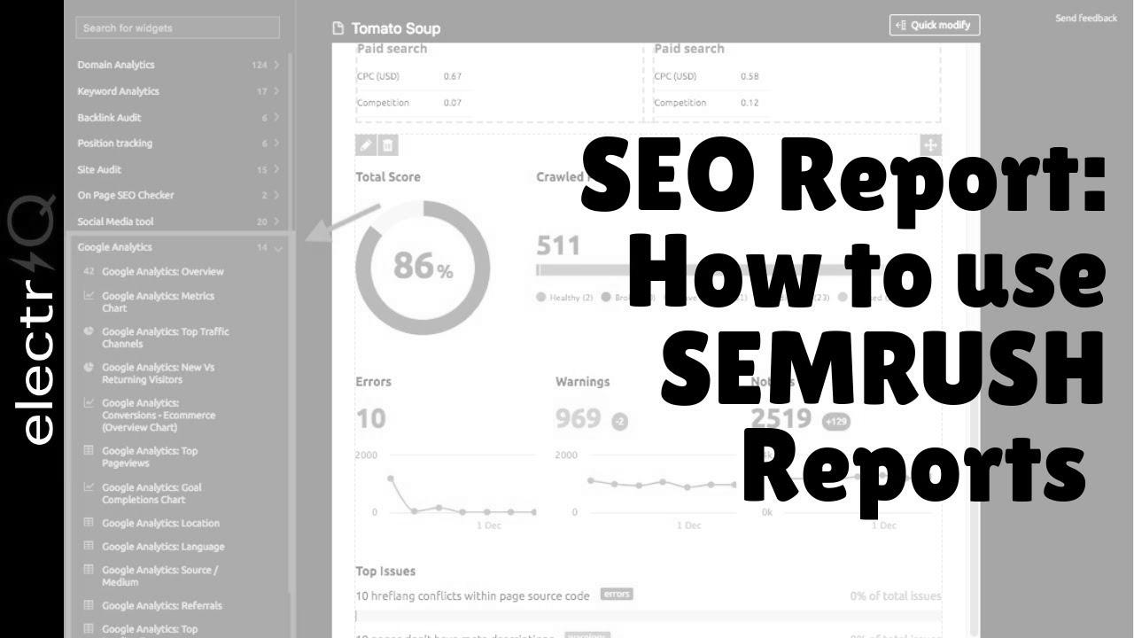 search engine optimization Report: Learn how to use SEMRUSH Reviews