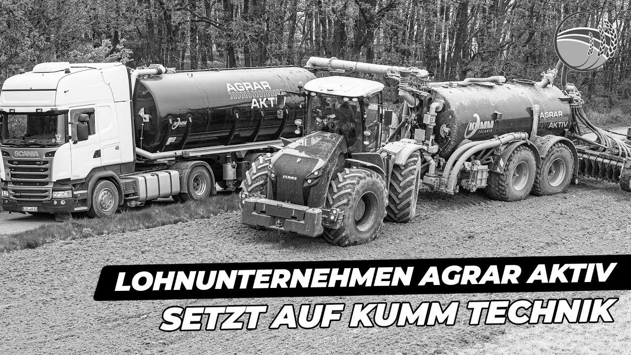 Agrar Aktiv contractors depend on liquid manure know-how from KUMM Technik |  Claas Xerion 4000