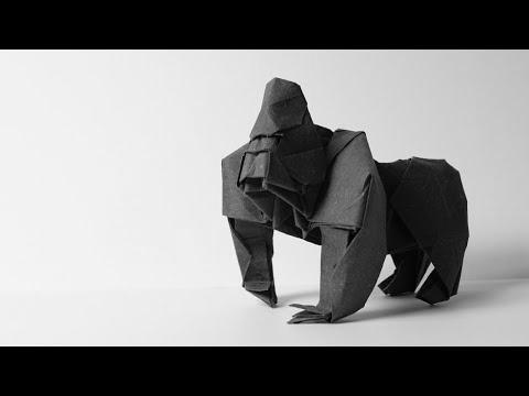 Origami Gorilla by Purple Paper (Wonseon Web optimization)