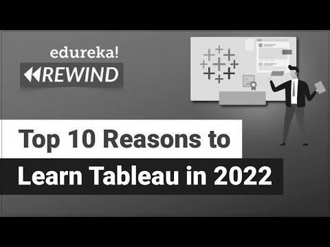 Top 10 Causes to Learn Tableau in 2022 |  Tableau Certification |  tableau |  Edureka Rewind – 6