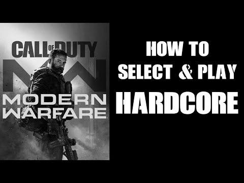 How To Find, Choose & Play HARDCORE Mode COD Fashionable Warfare 2019 Multiplayer PS4 Xbox One