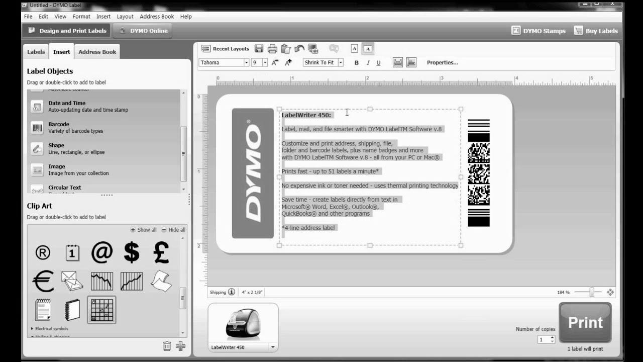 Easy methods to build your personal label template in DYMO Label Software program?